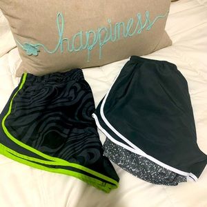 Nike spandex lined running shorts